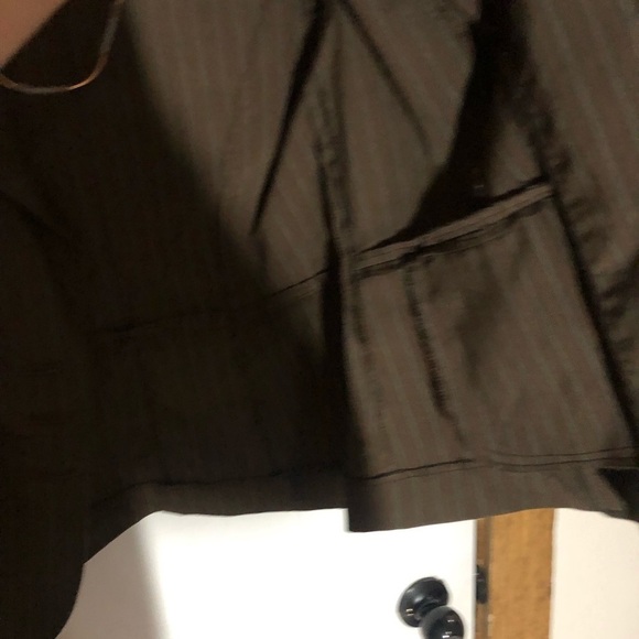 Lane Bryant matching set blazer and cropped pants set brown with stripes 14 - Picture 5 of 10